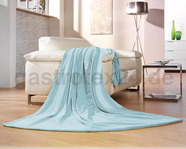 Mikrofaserdecke Memphis Premium aqua